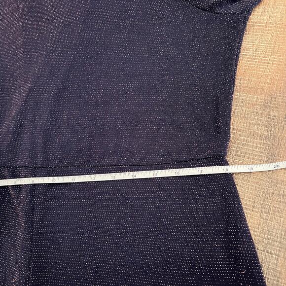 NWT BOOHOO Women's Long Sleeves Wide Legs Metallic Jumpsuit Size 18 - Picture 10 of 12